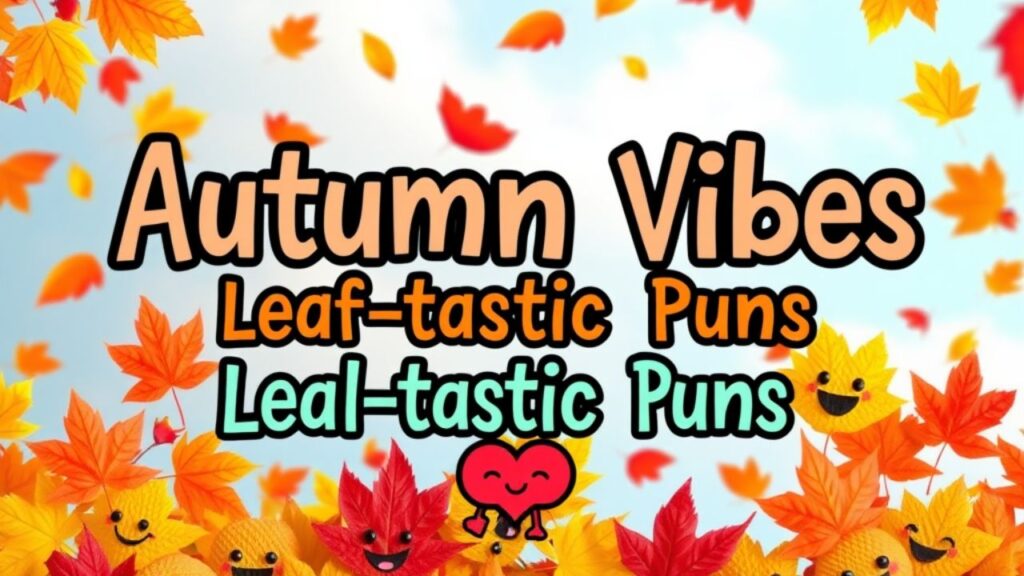 Autumn Vibes Leaf-tastic Puns 🍁