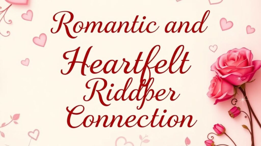 😘Romantic and Heartfelt Riddles for Deeper Connection