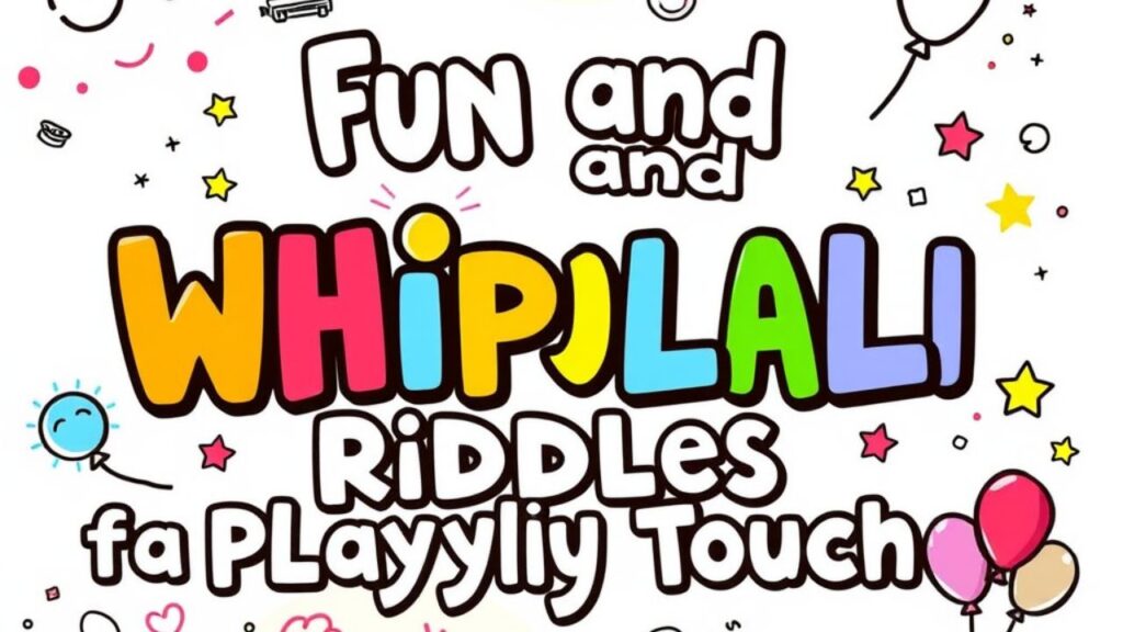 🥰Fun and Whimsical Riddles for a Playful Touch